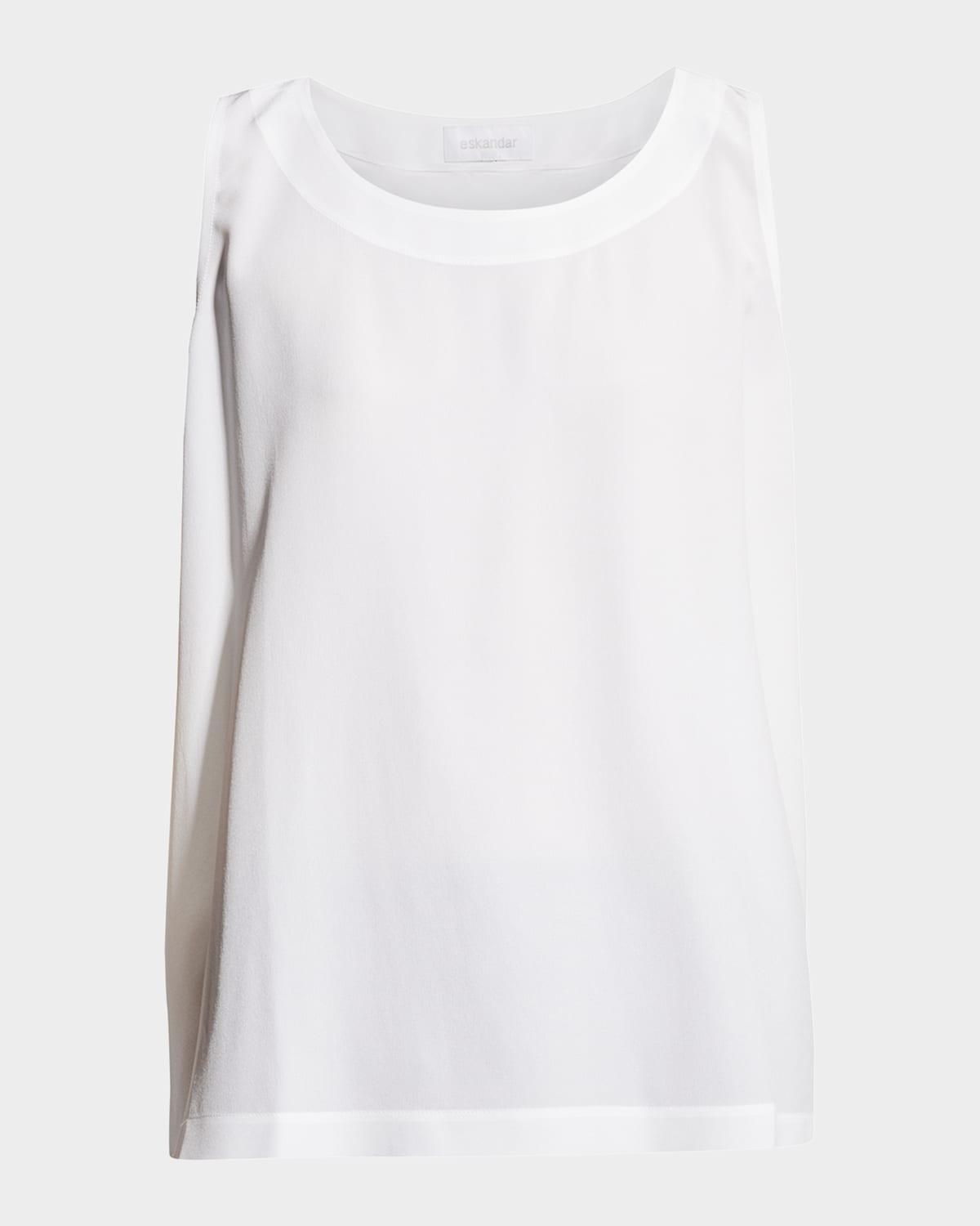 lightweight silk a-line shell