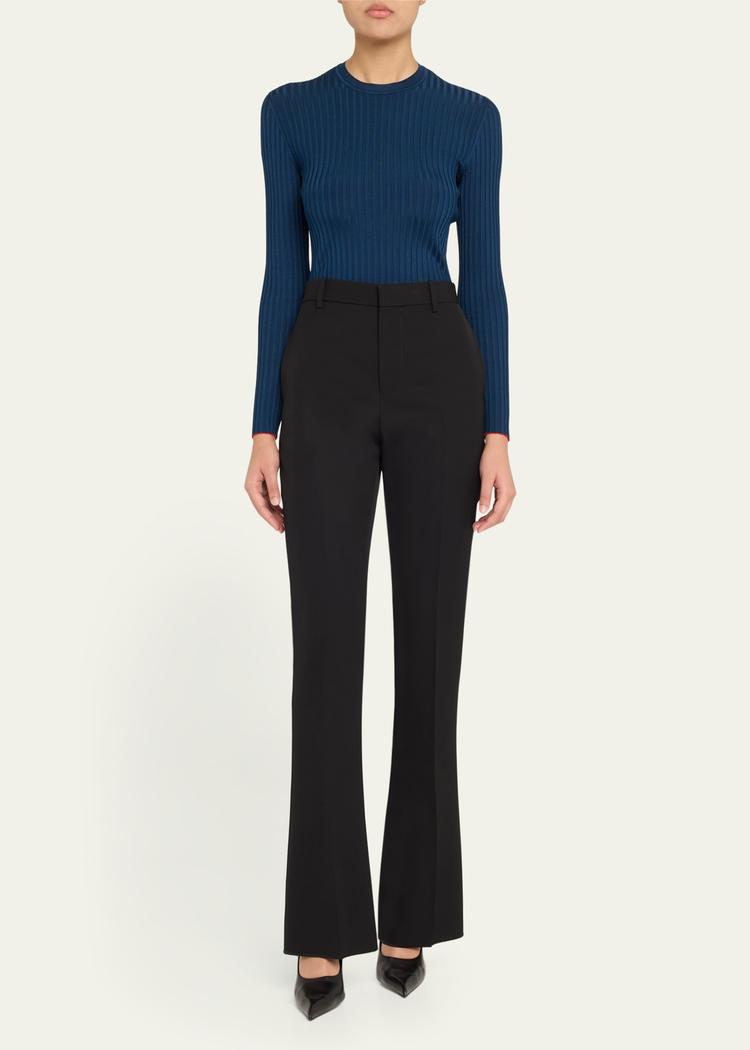 lightweight viscose rib sweater
