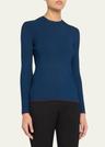 lightweight viscose rib sweater
