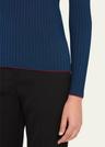 lightweight viscose rib sweater