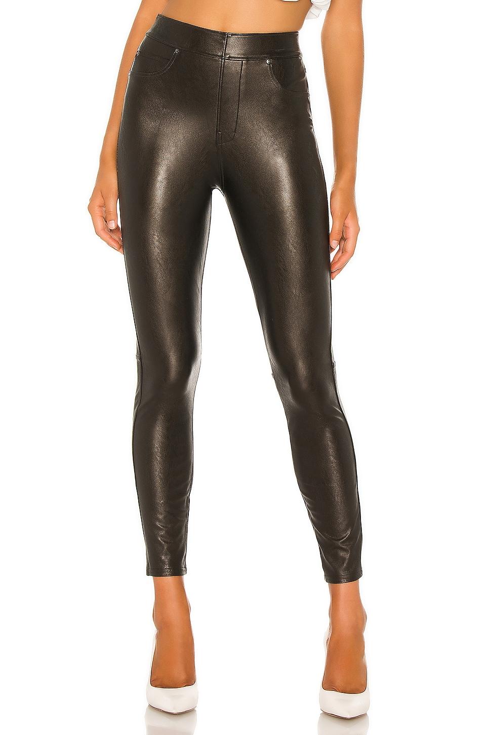 like leather skinny pant in classic black