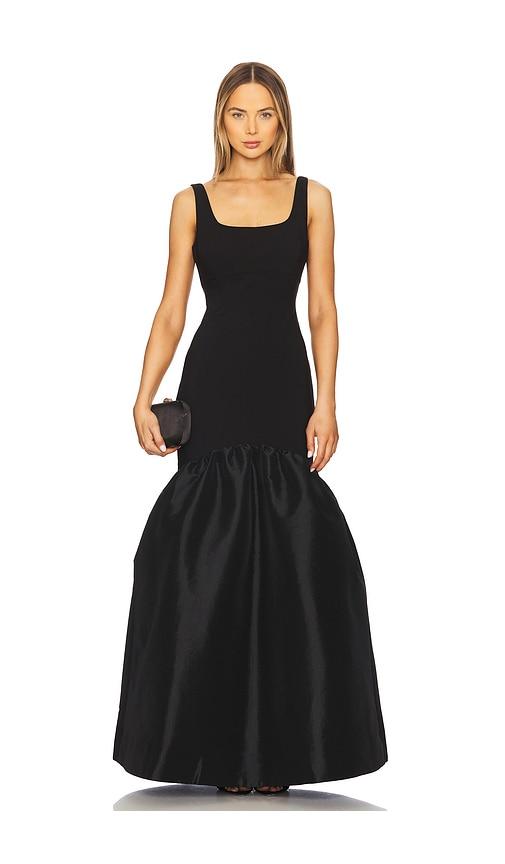 likely bowie gown in black.