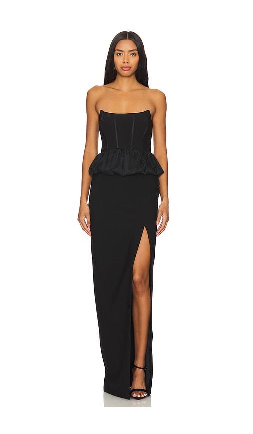 likely liana gown in black.