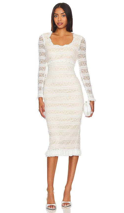 likely lidia dress in white.