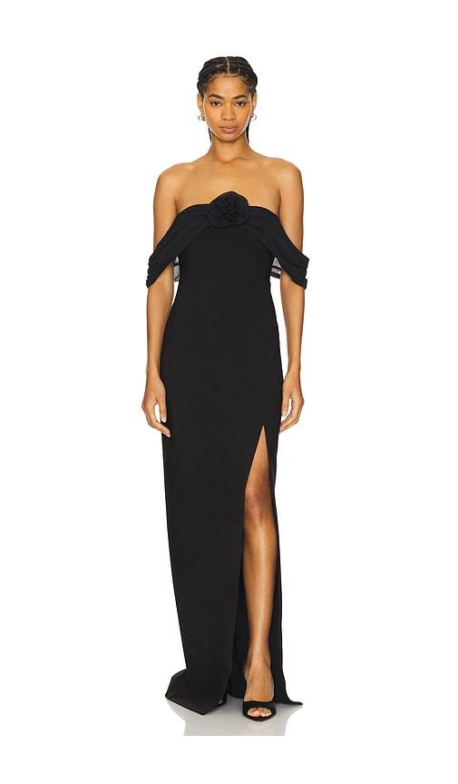 likely toula gown in black.