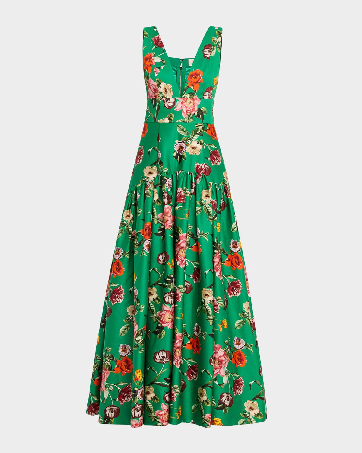 lila structured maxi dress