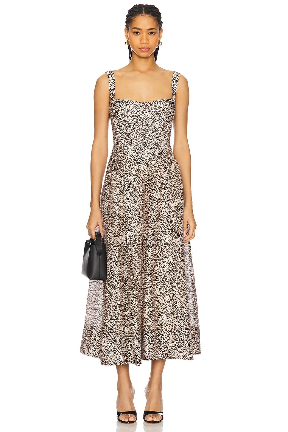 lilah corset midi dress