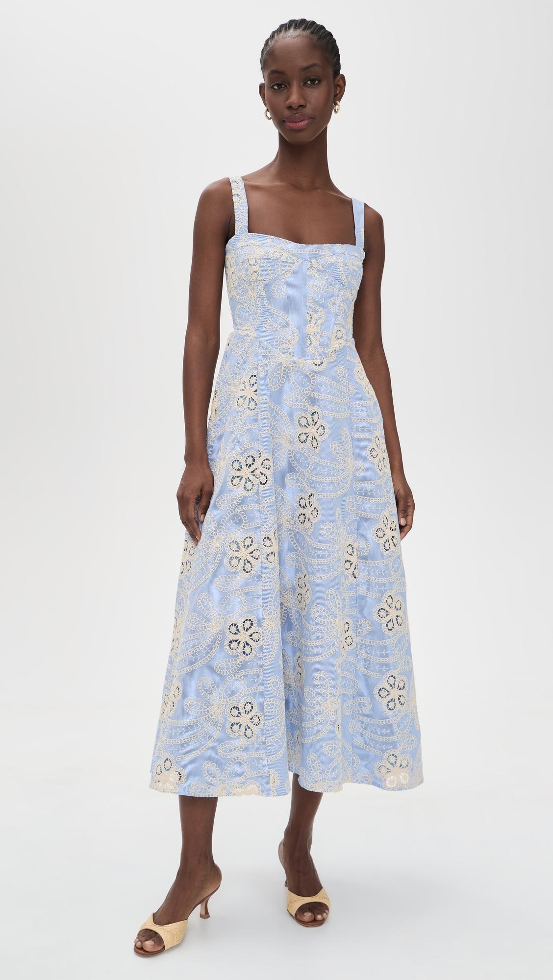 lilah corset midi dress