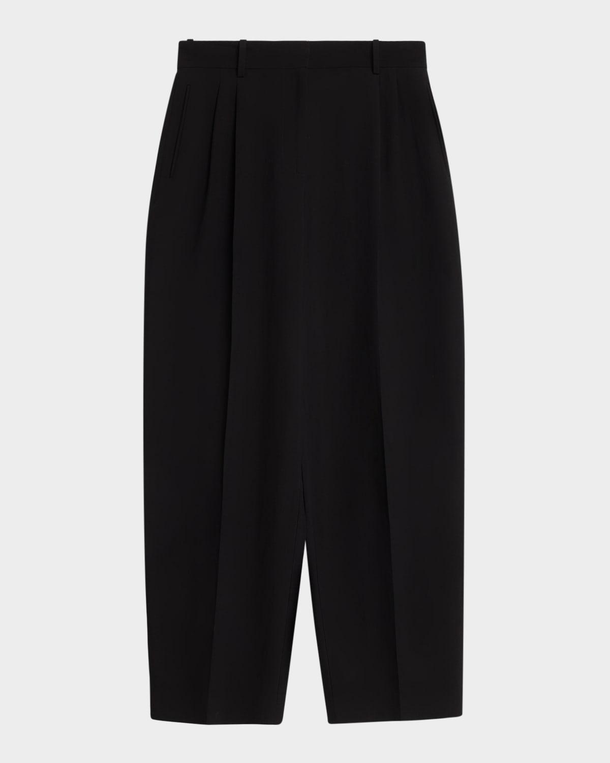 lilas pleated straight-leg pants