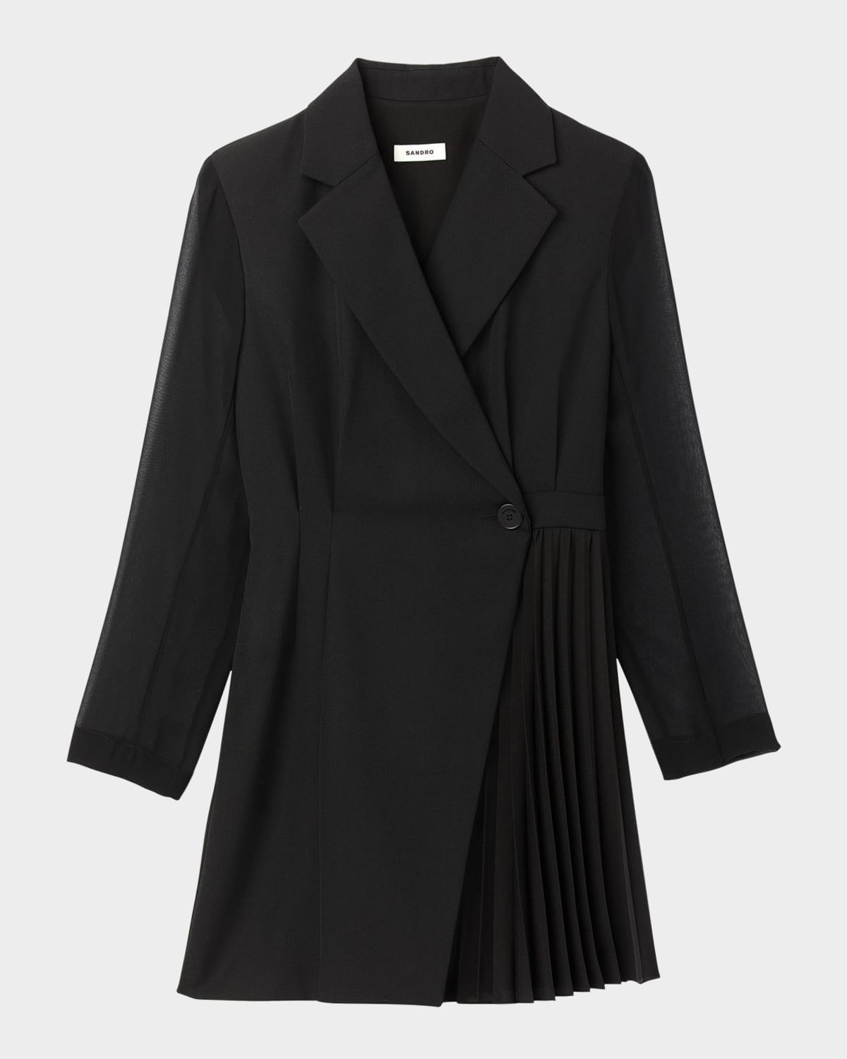 lilela asymmetrical chiffon wrap dress