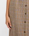 lilian check sleeveless belted midi shirtdress