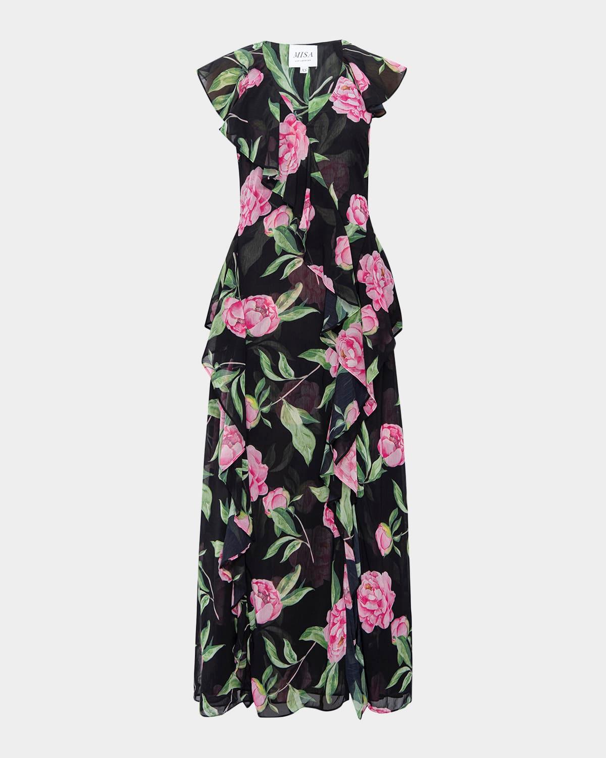 lilith ruffled maxi dress