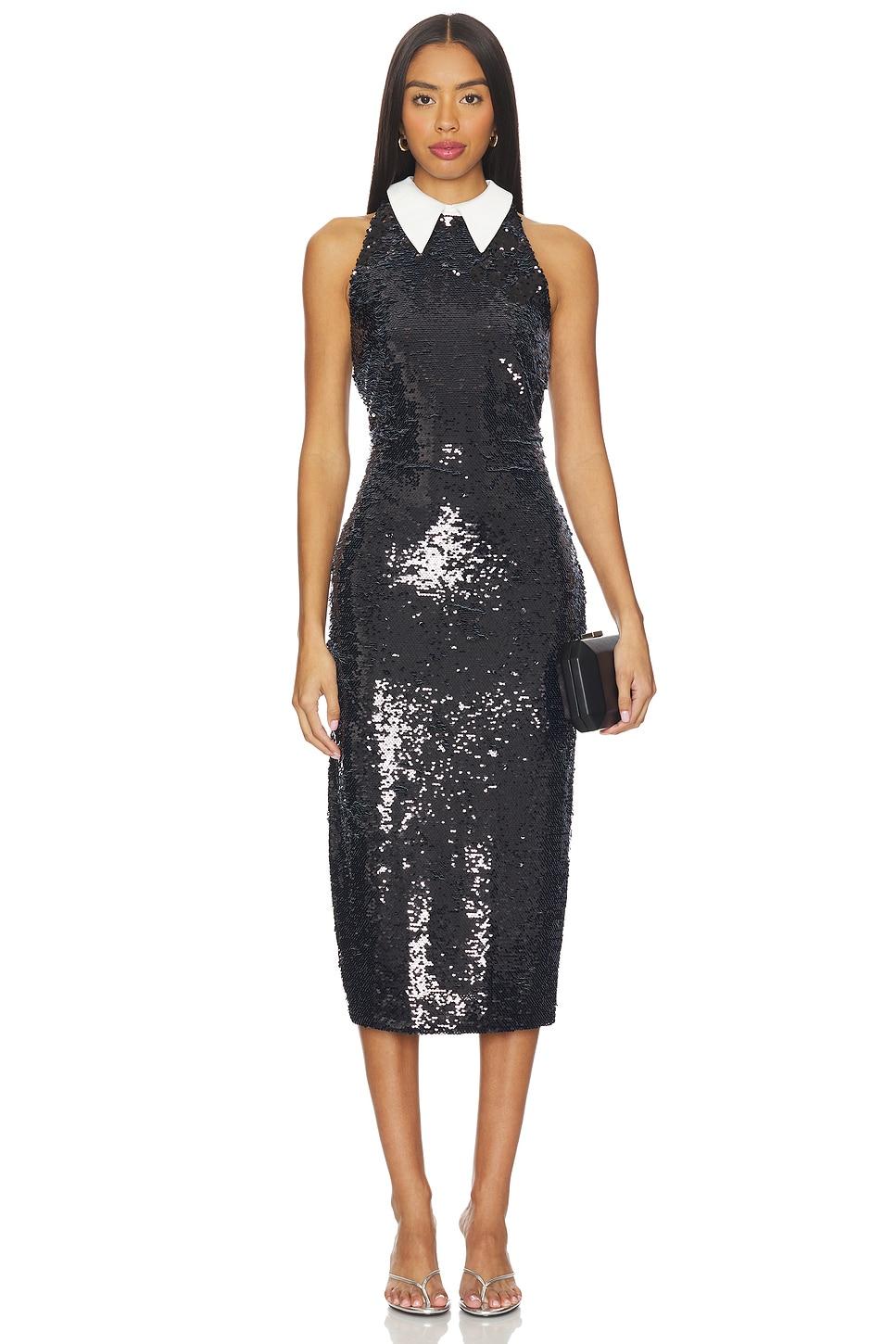 lilith sequin poplin dress