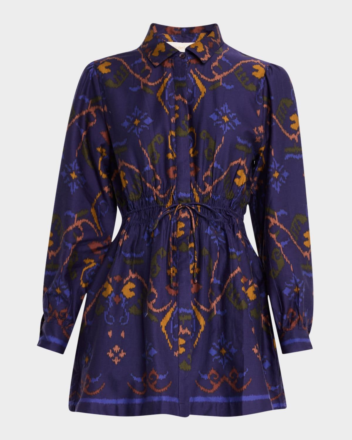 lillabelle ikat mini shirtdress