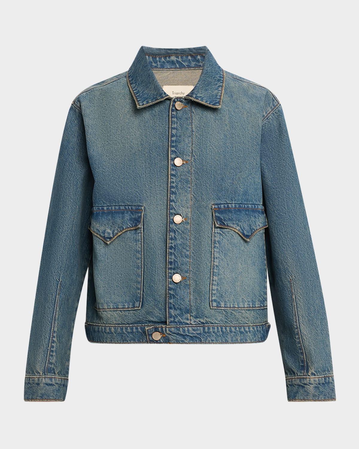 lillian boxy western denim jacket