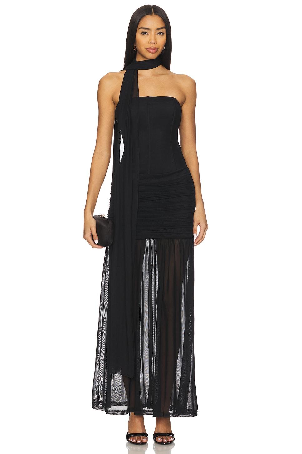 lillie corset maxi dress