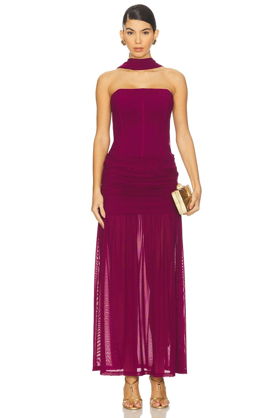 lillie corset maxi dress