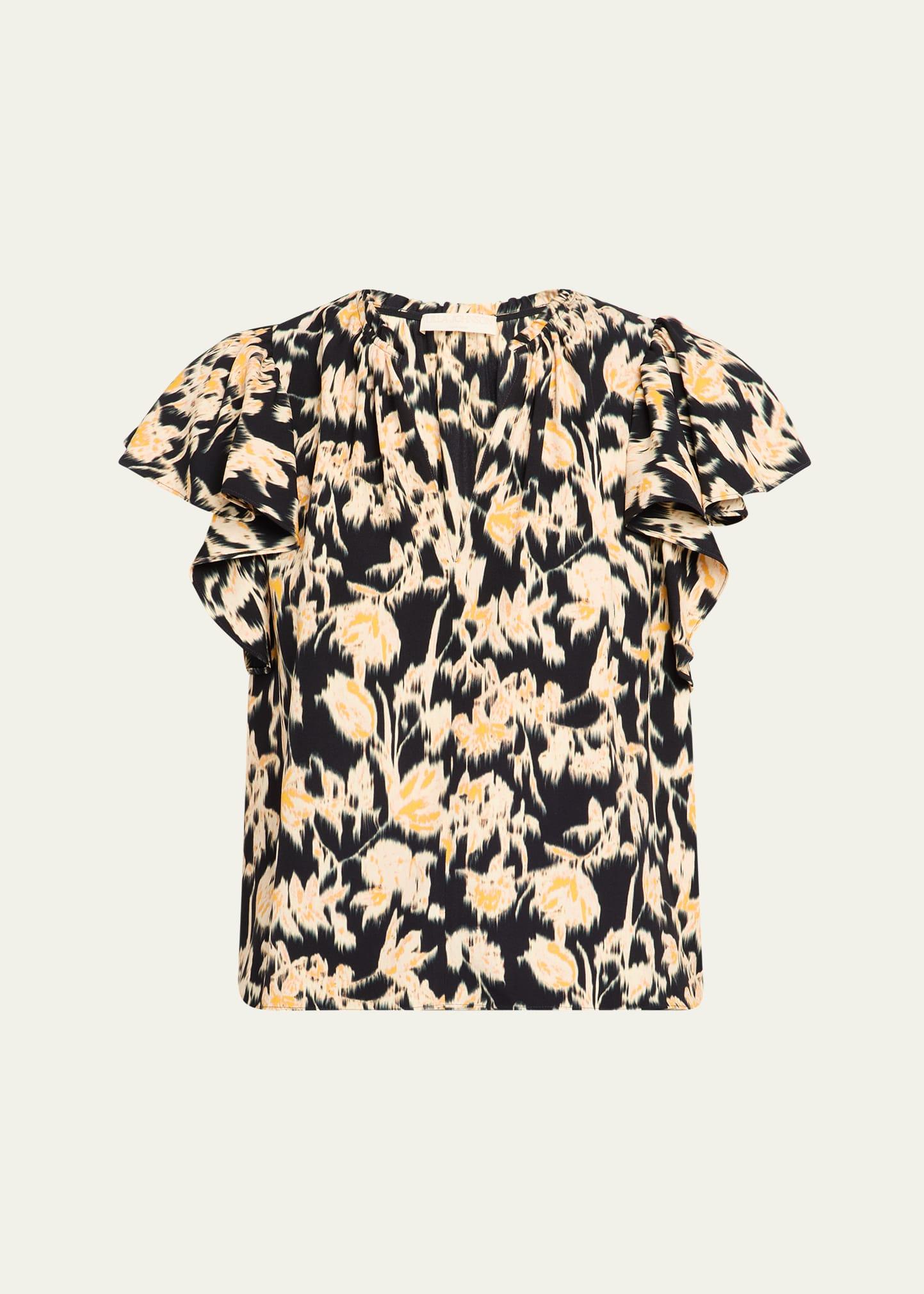 lilo flutter-sleeve blouse