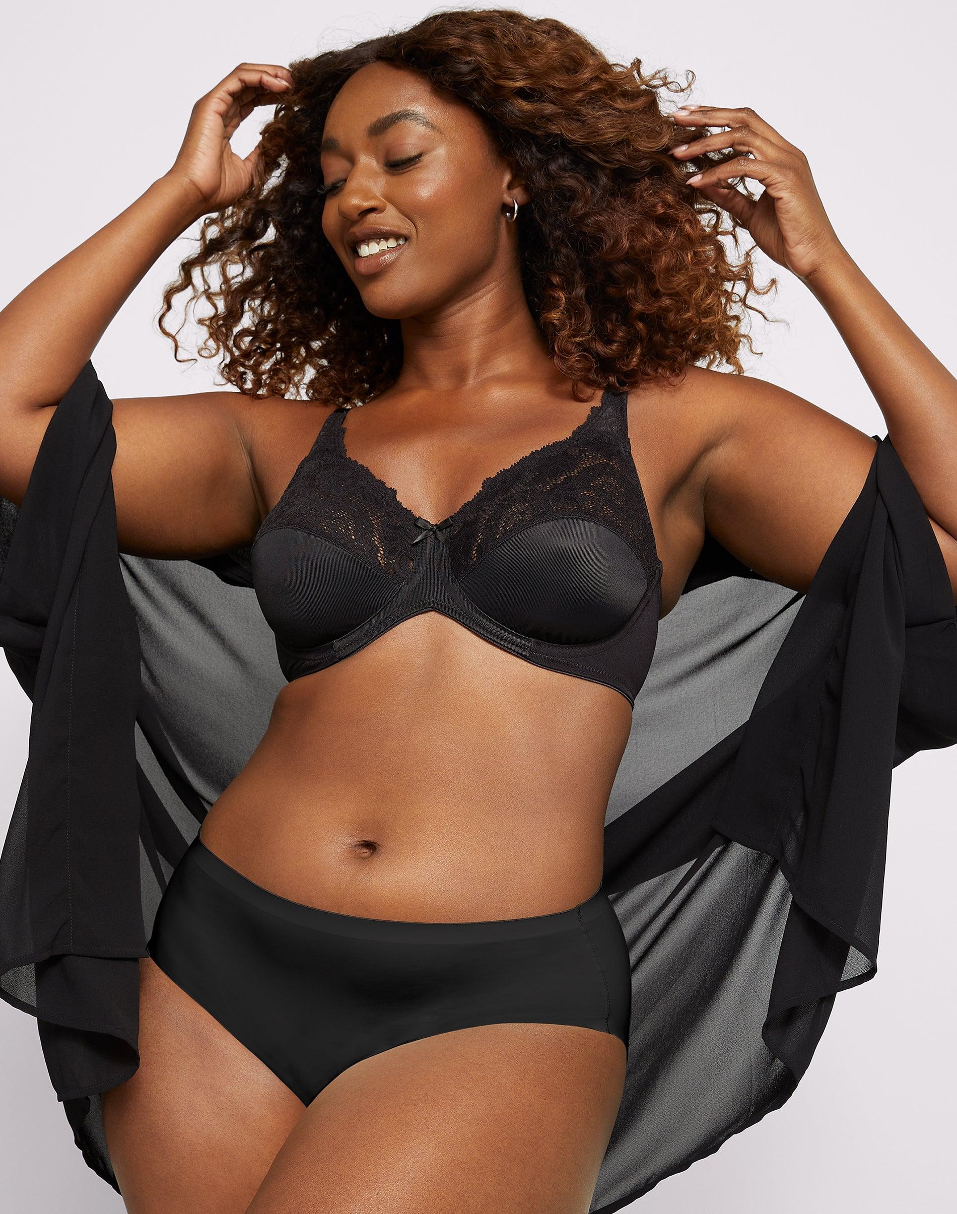 lilyette by bali minimizer underwire bra black 36ddd