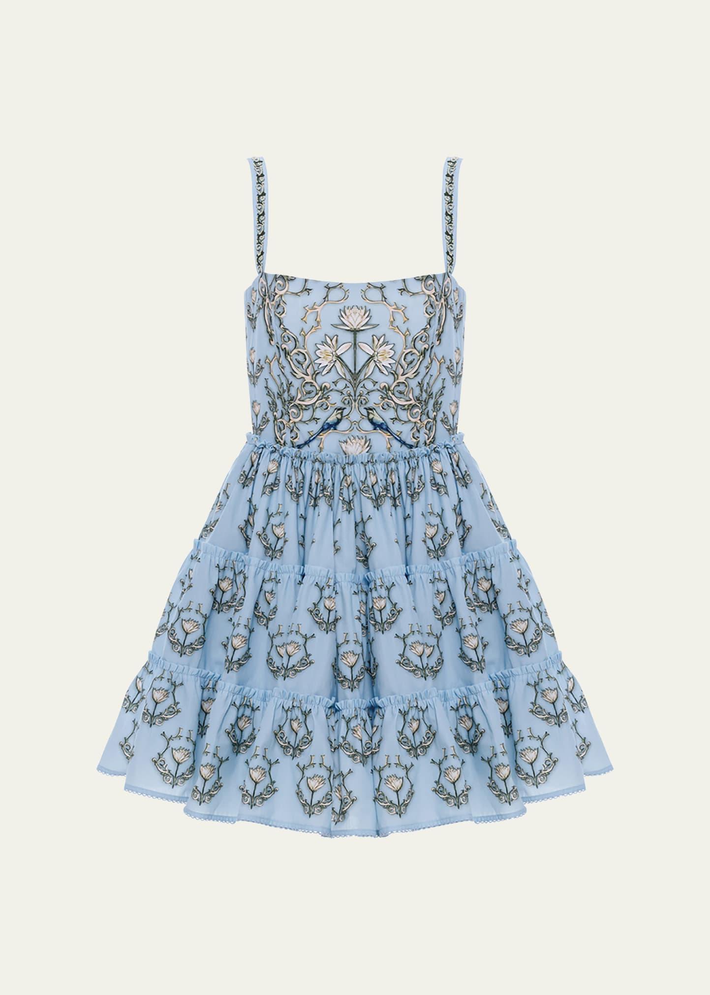 lima soledad tiered mini dress