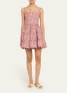 lima wisteria tiered mini dress