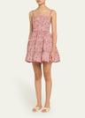 lima wisteria tiered mini dress