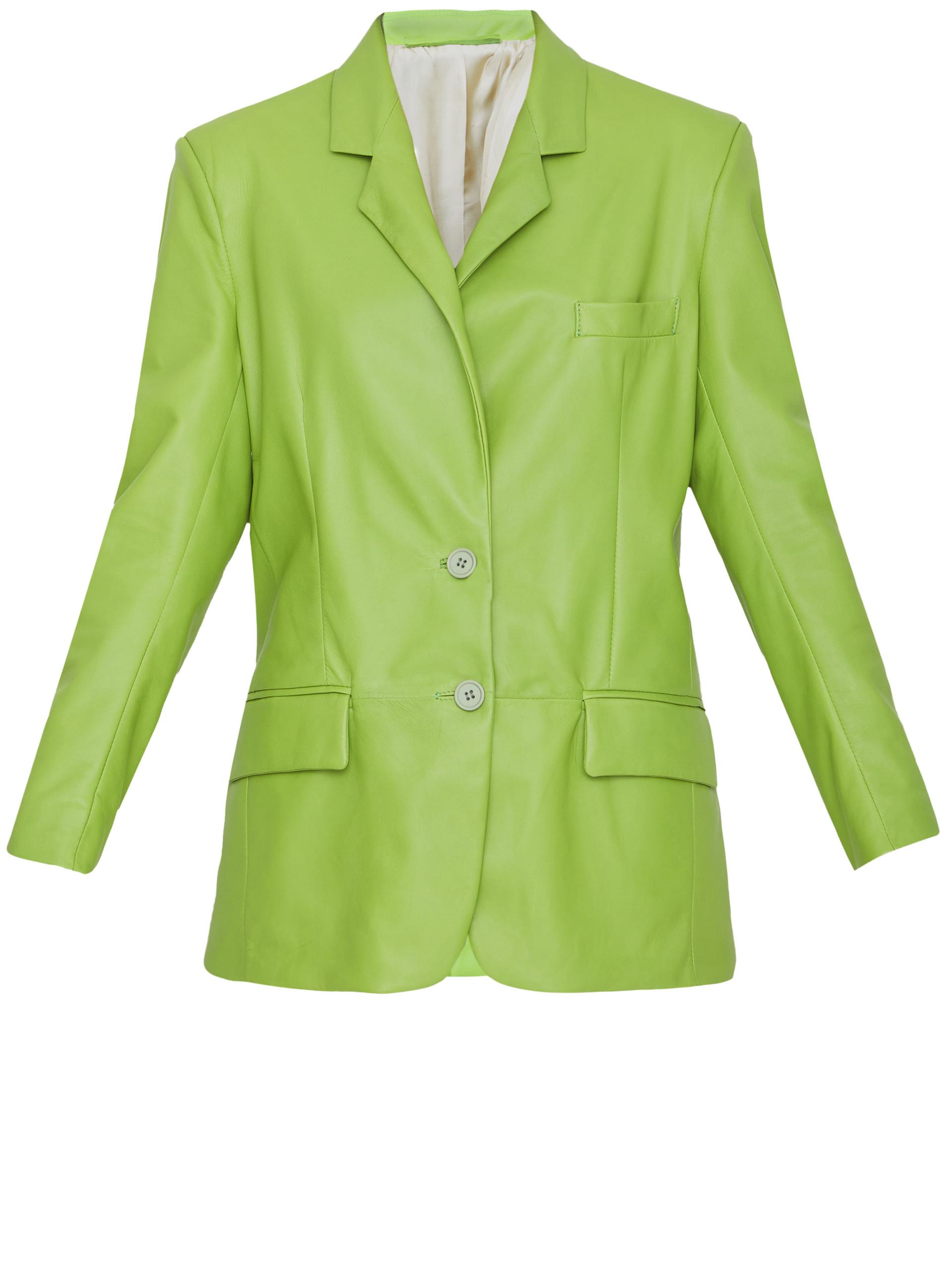 lime leather jacket