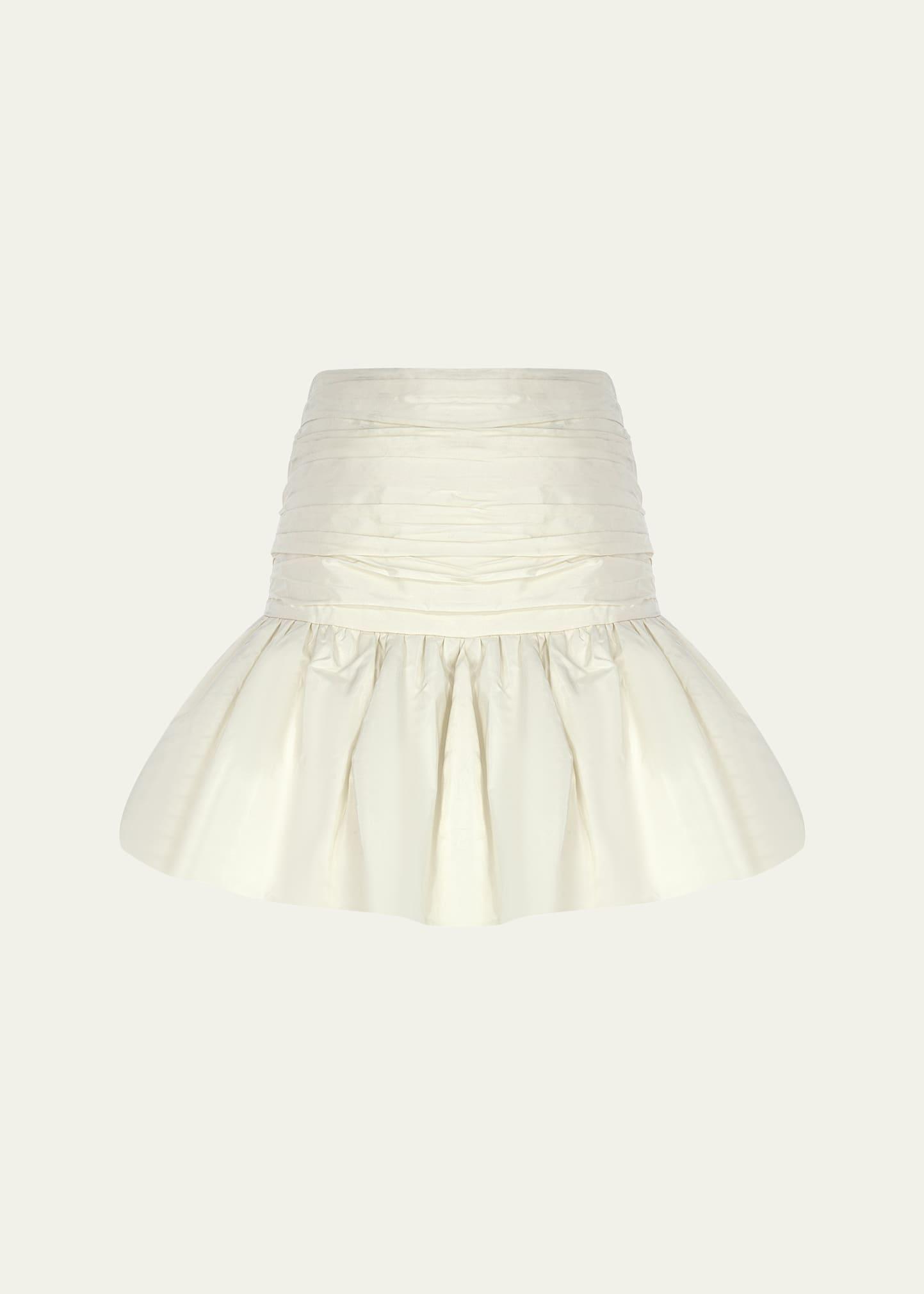 lina ruched mini skirt