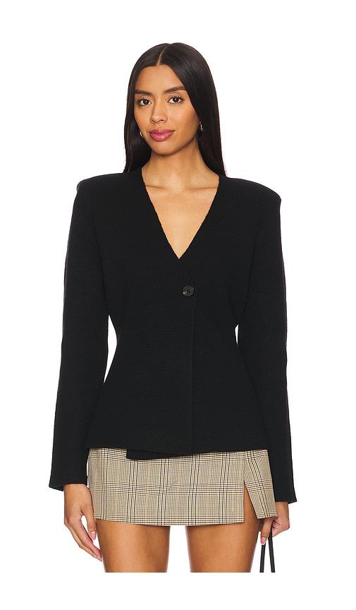 line & dot atleigh sweater in black.