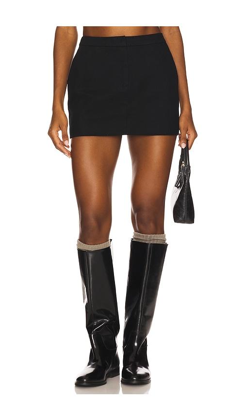 line & dot eton mini skirt in black.