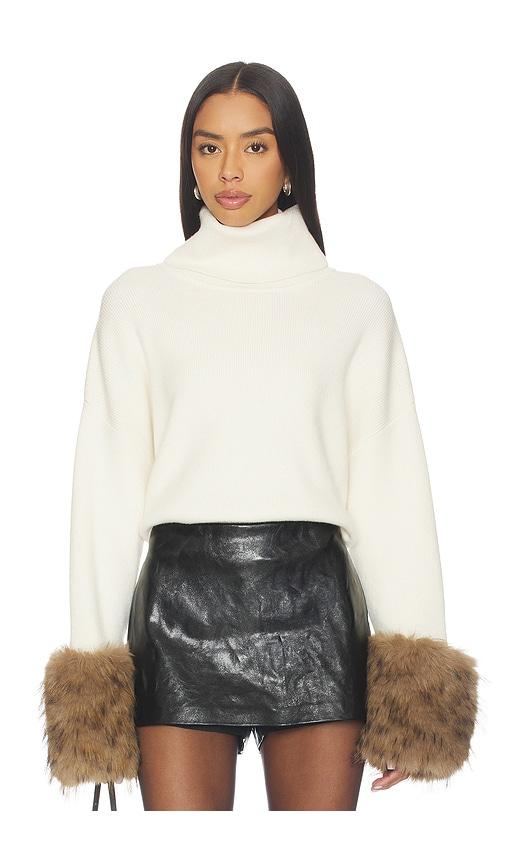 line & dot hadley sweater in cream.