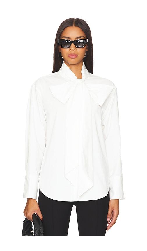line & dot kinny top in ivory.
