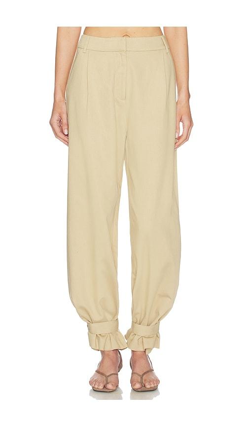 line & dot lelio pants in tan.