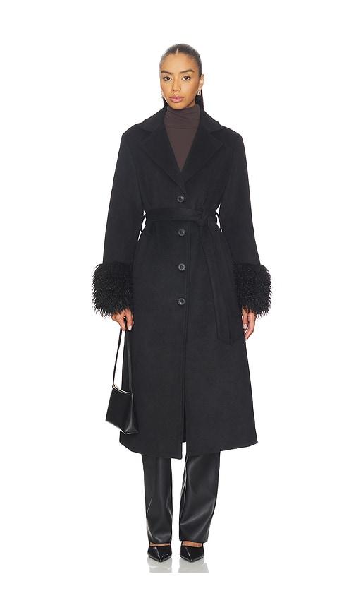 line & dot loxley coat in black.