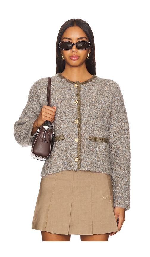 line & dot mayfair sweater in grey.