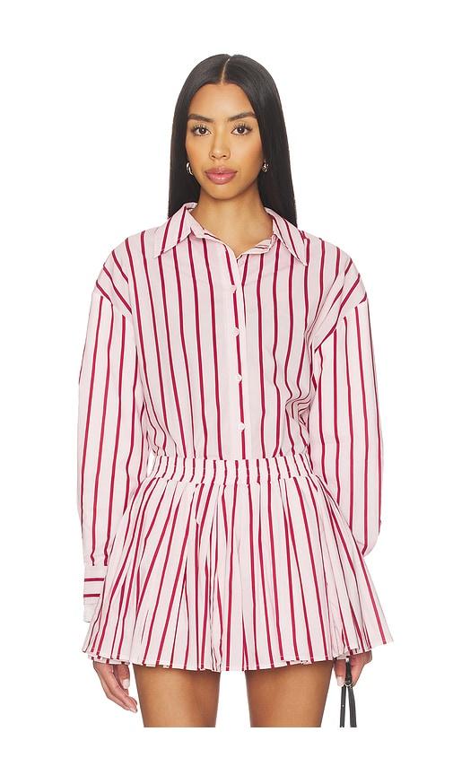 line & dot vivee shirts in pink.