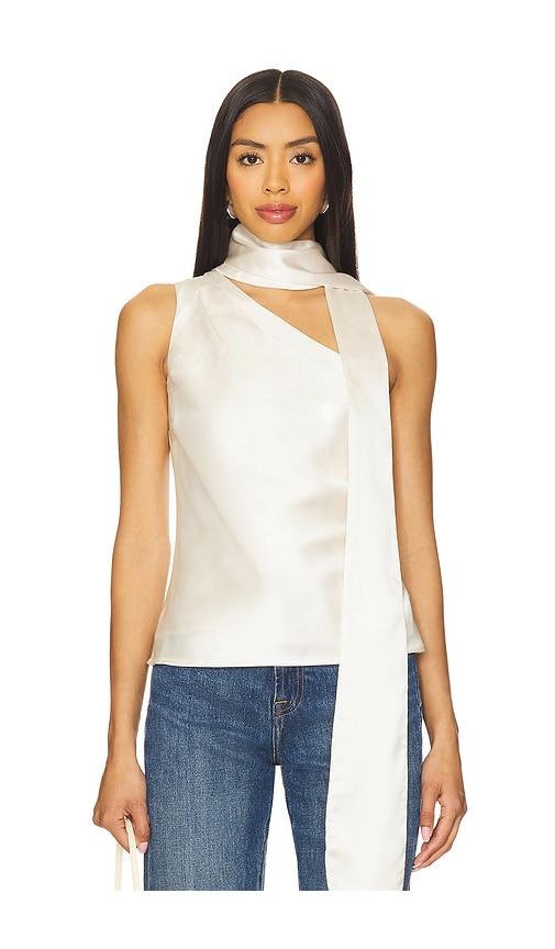 line & dot x revolve gloss top in ivory.