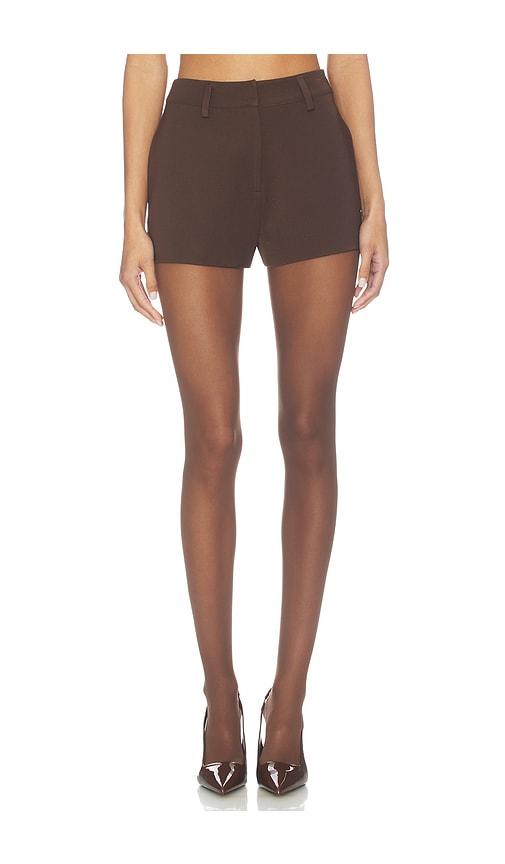 line & dot x revolve nimah short in brown.