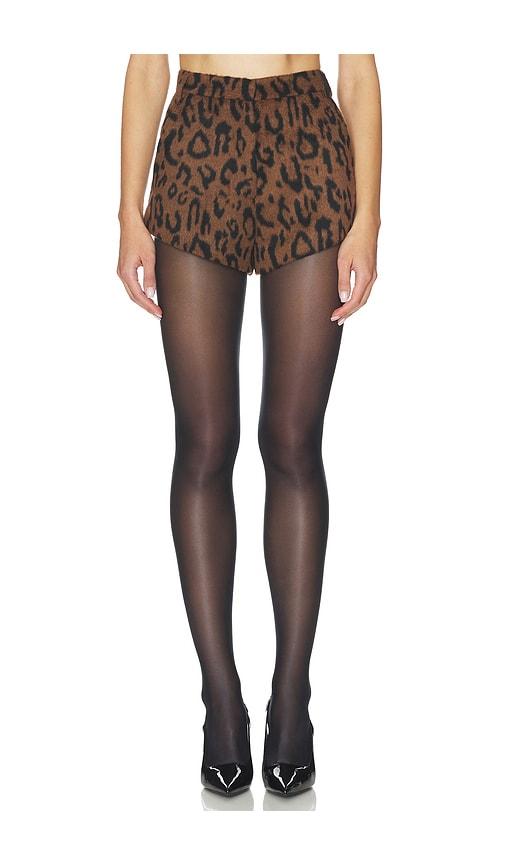 line & dot zahara shorts in brown.