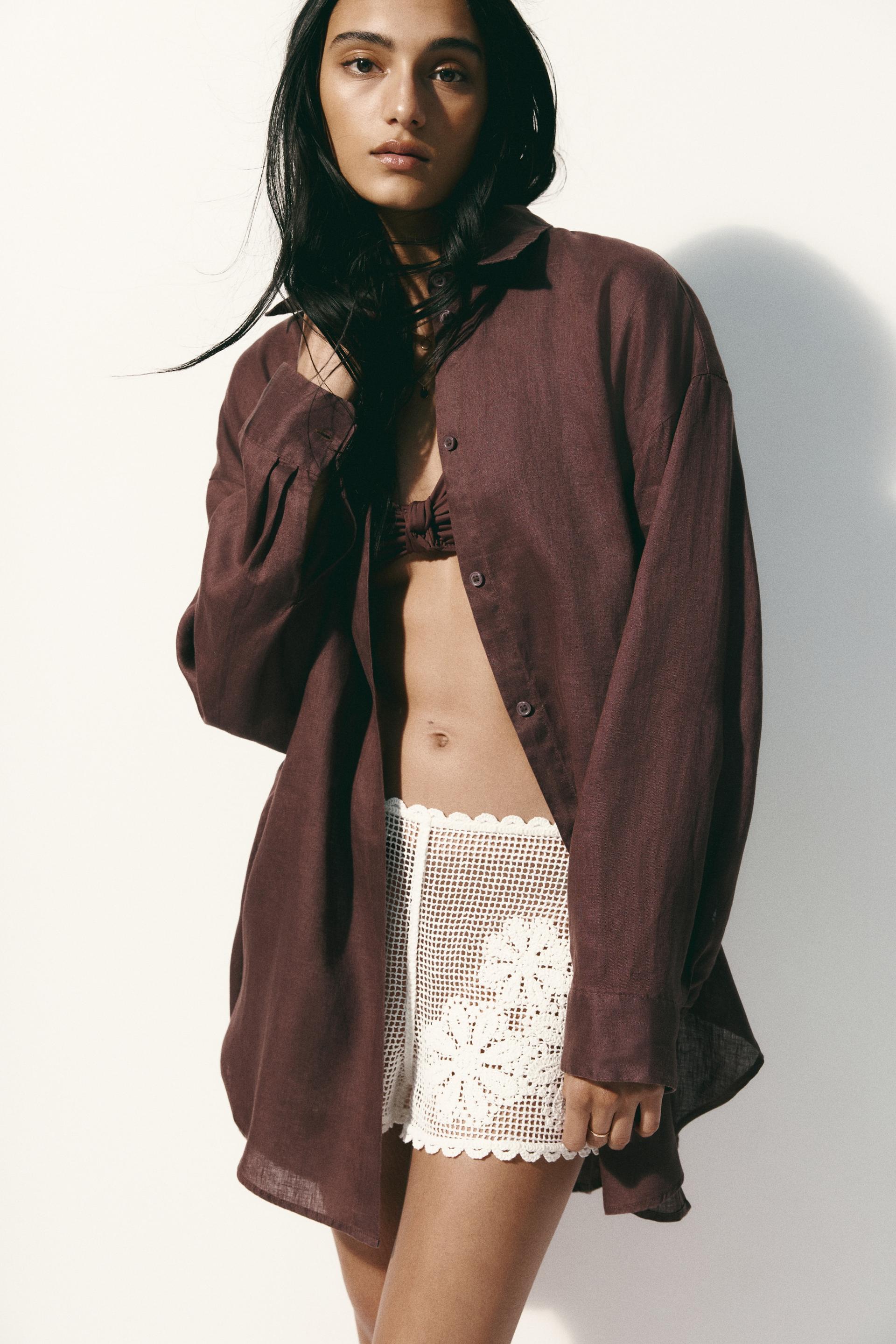 linen beach shirt