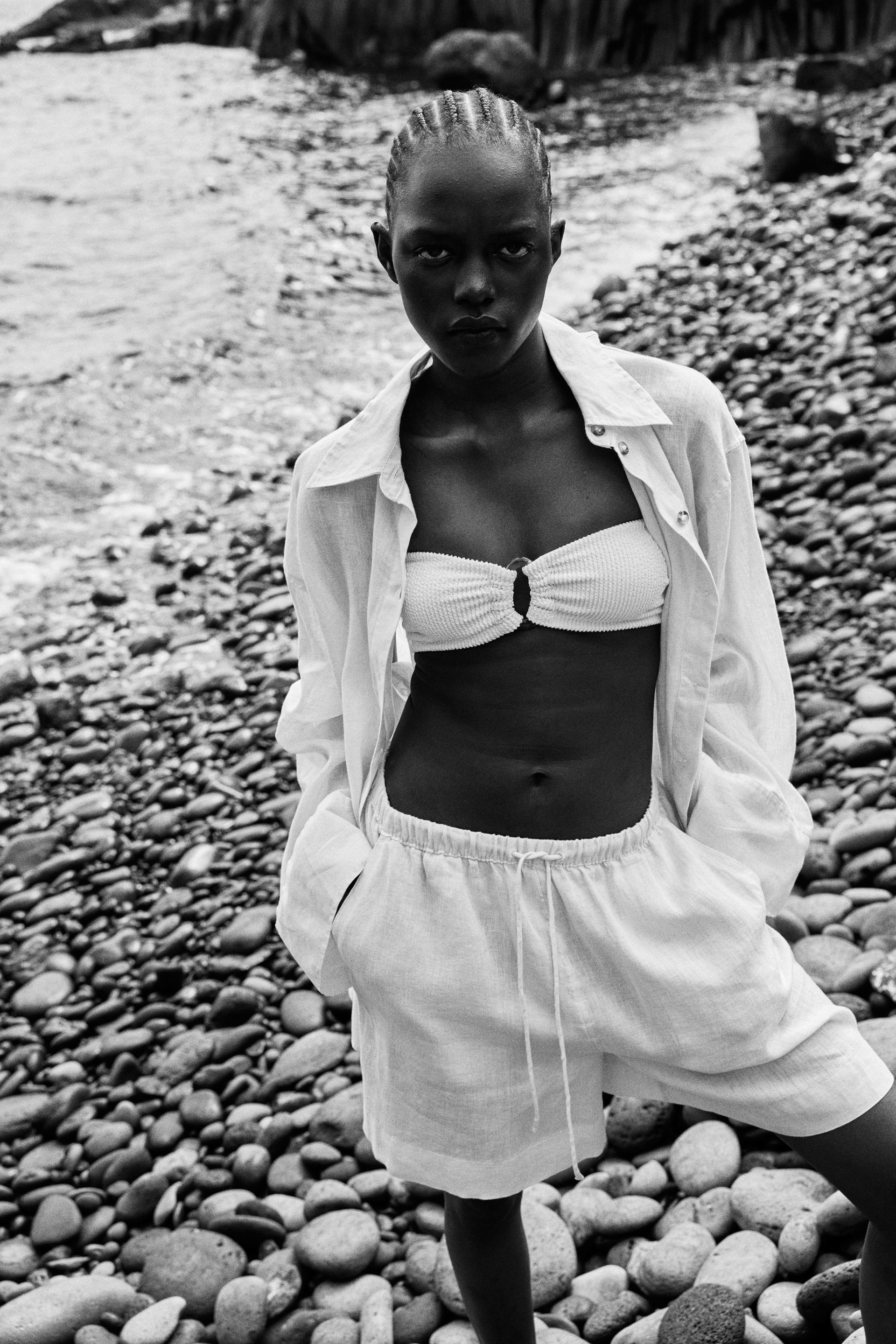 linen bermuda shorts