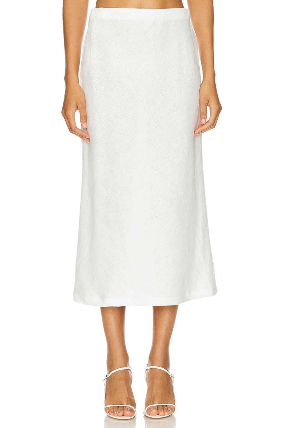 linen bias skirt
