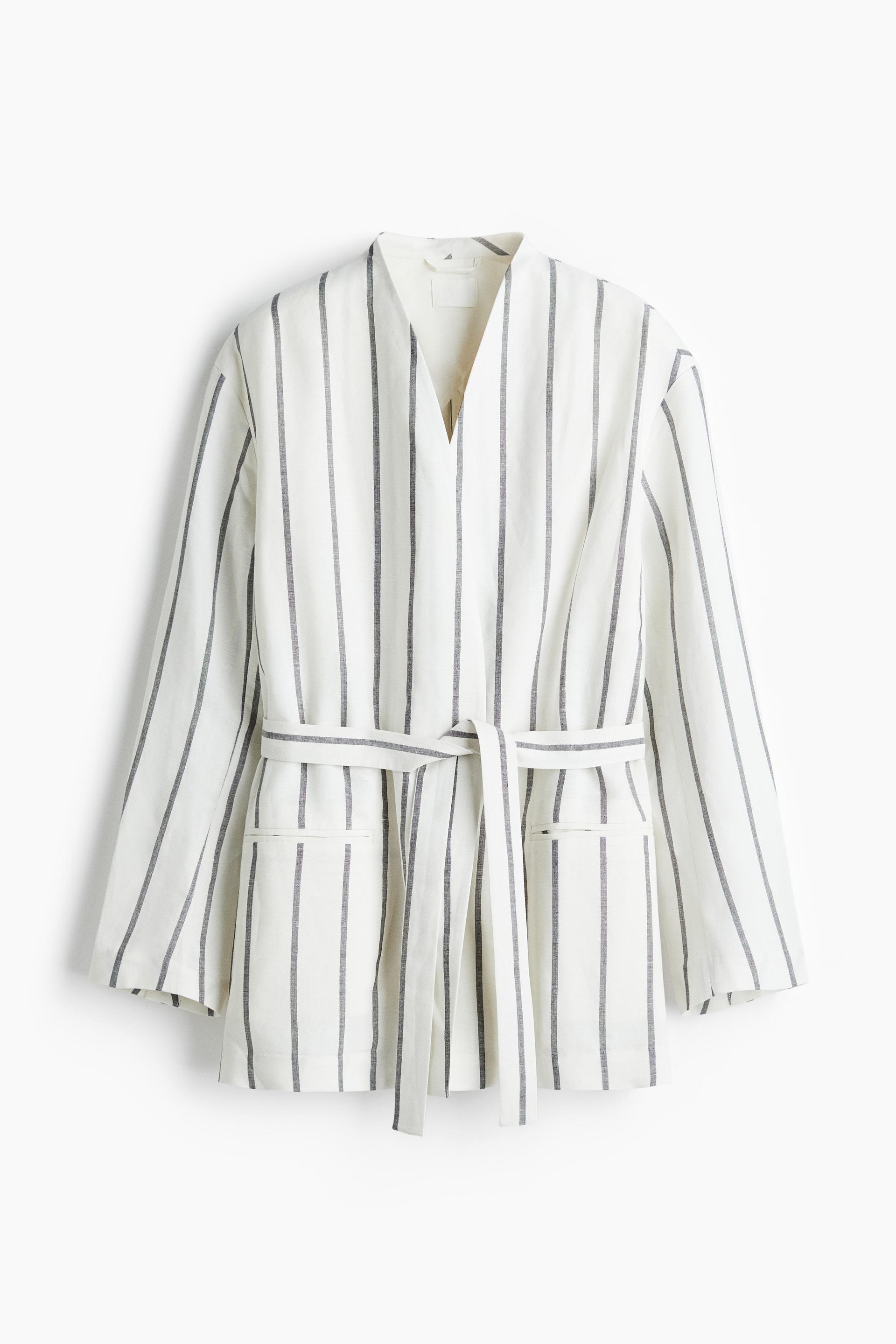 linen-blend jacket
