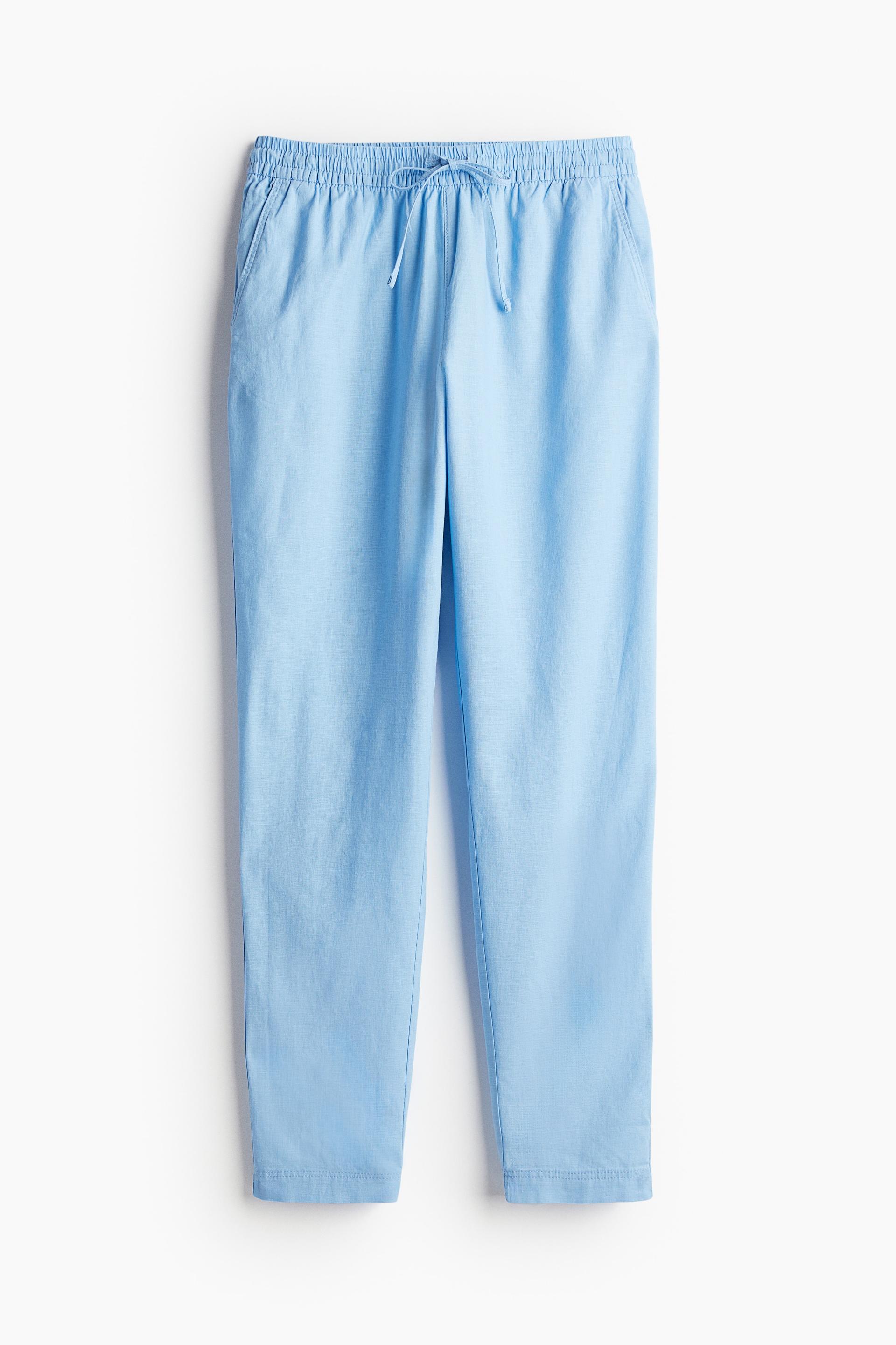 linen-blend joggers