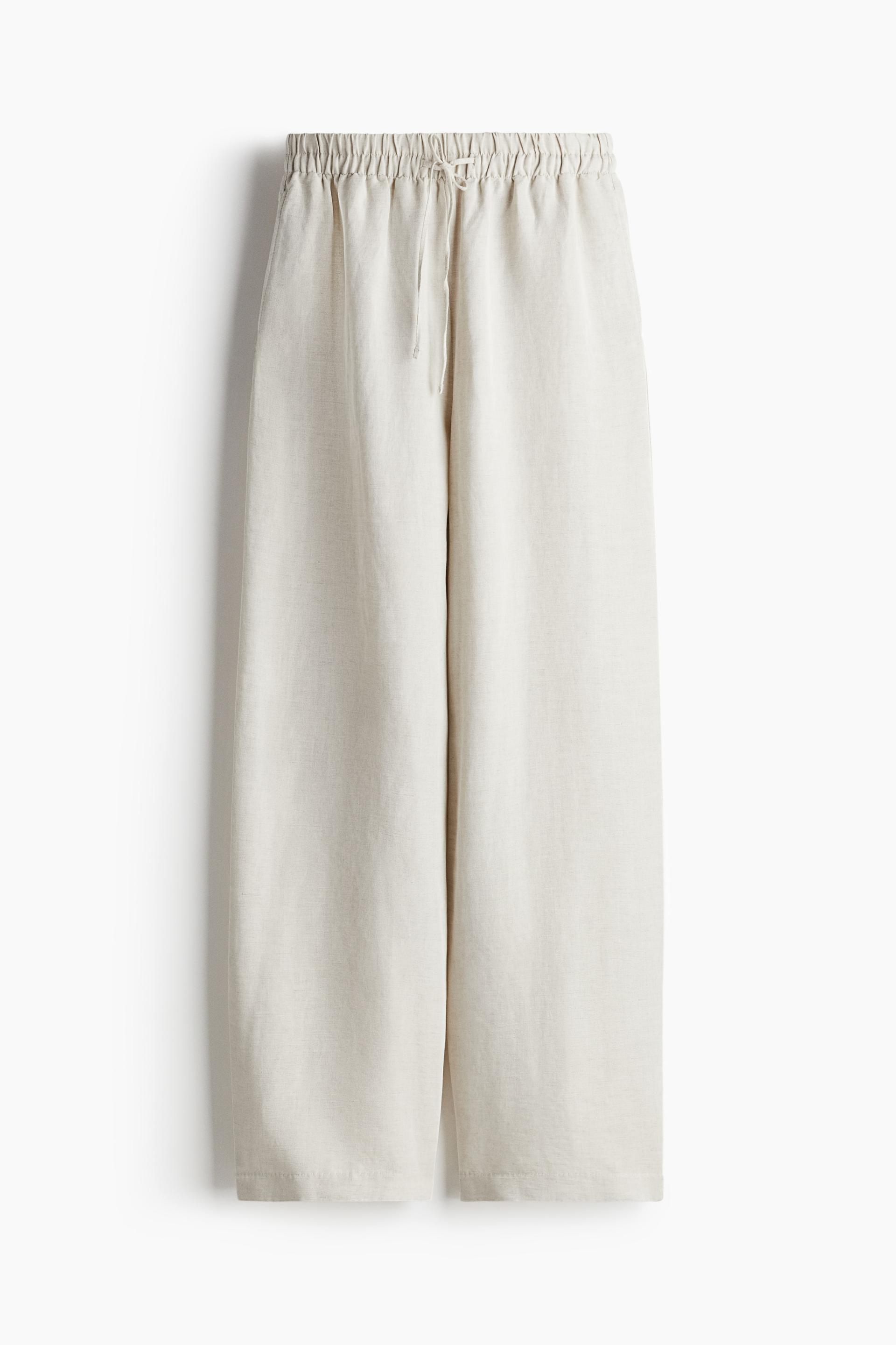 linen-blend pants