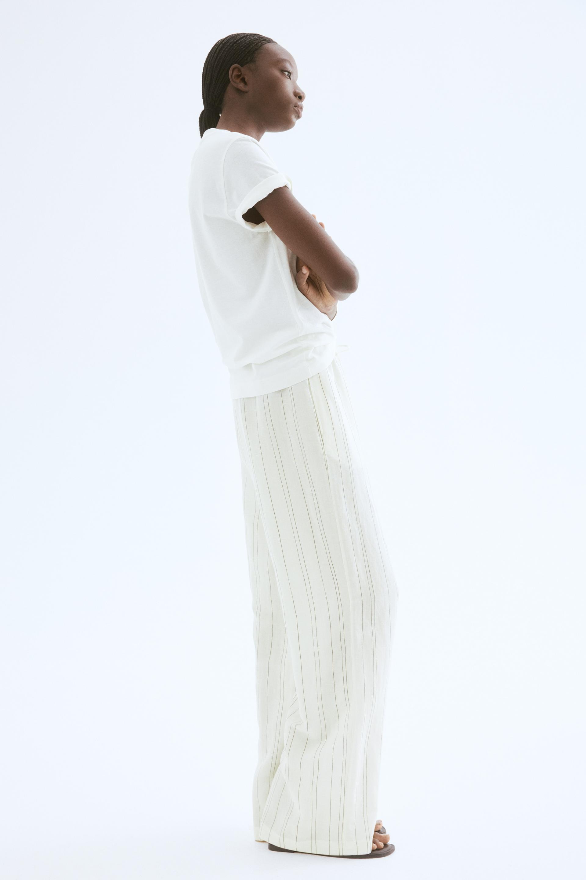 linen-blend pants
