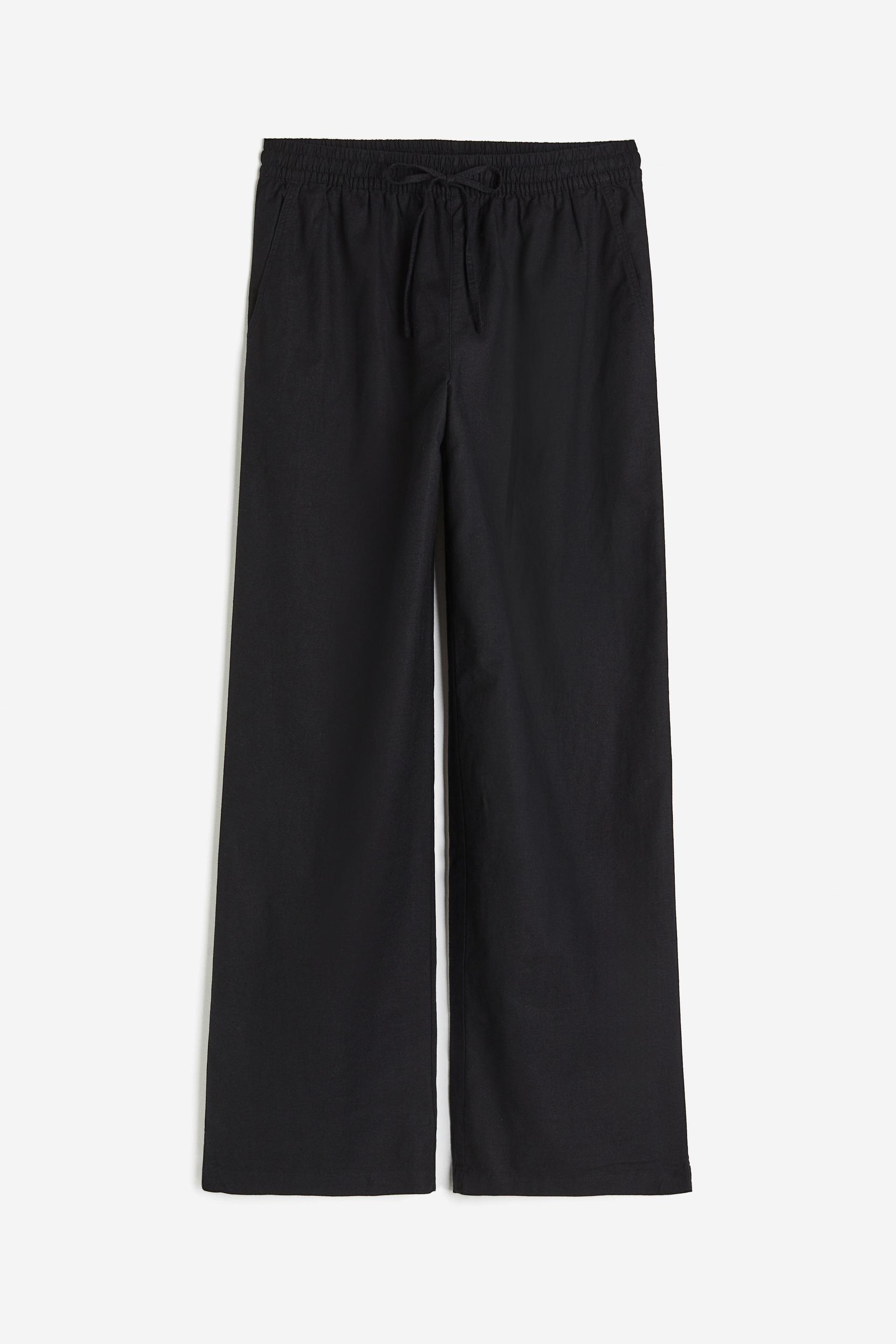 linen-blend pants