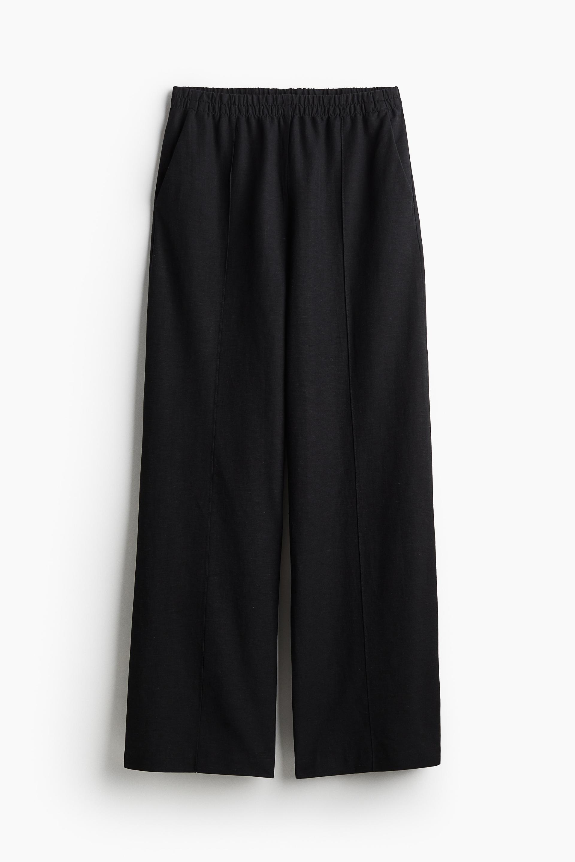 linen-blend pants