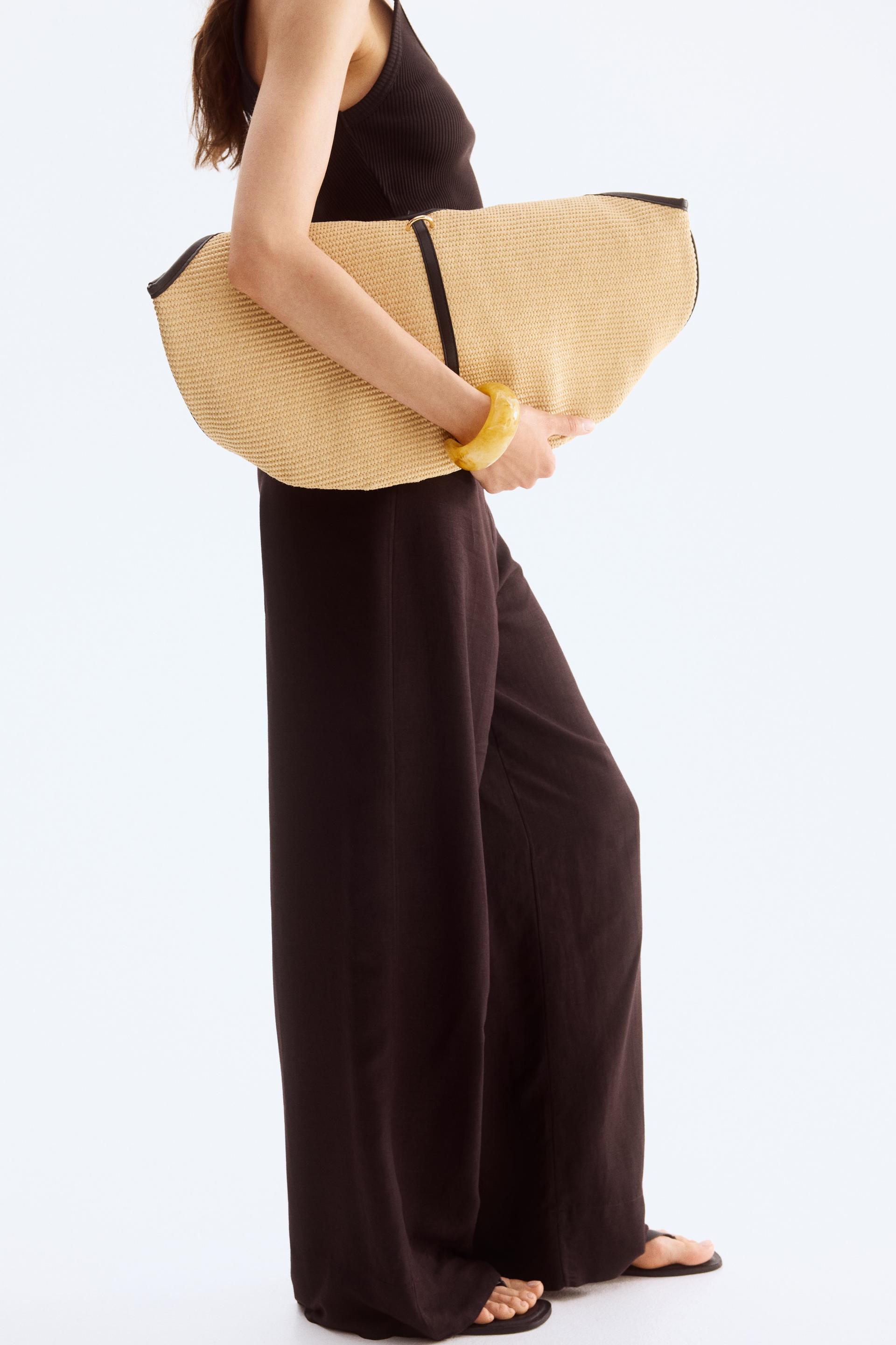 linen-blend pants