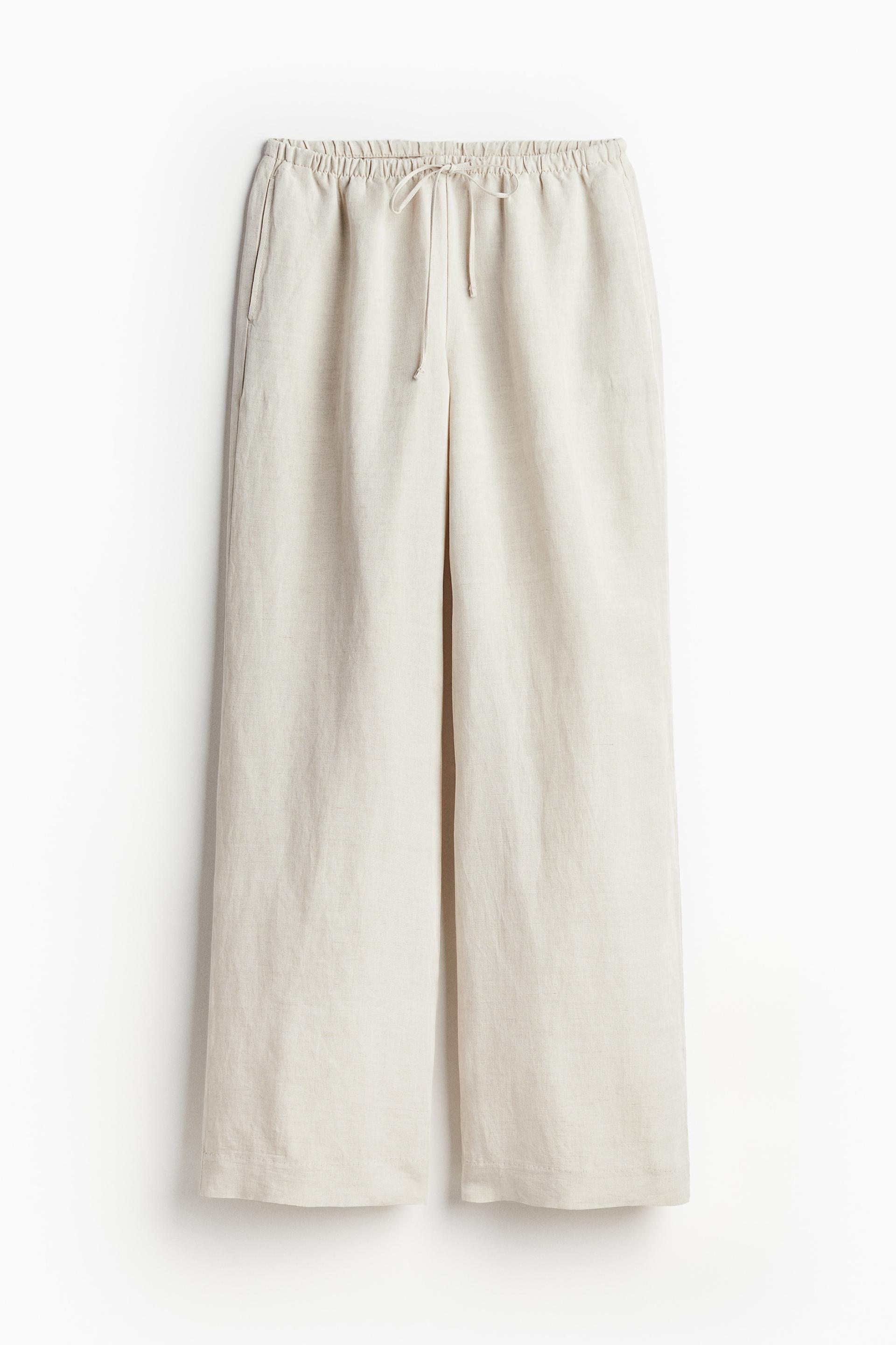 linen-blend pants